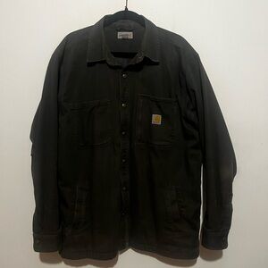 Carhartt Men's Dark Olive Shirt Jacket